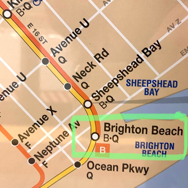 51&deg; and sunny. Brighton Beach. To and fro. (Scroll through.) #subway #instantvacation #whatatown #mta