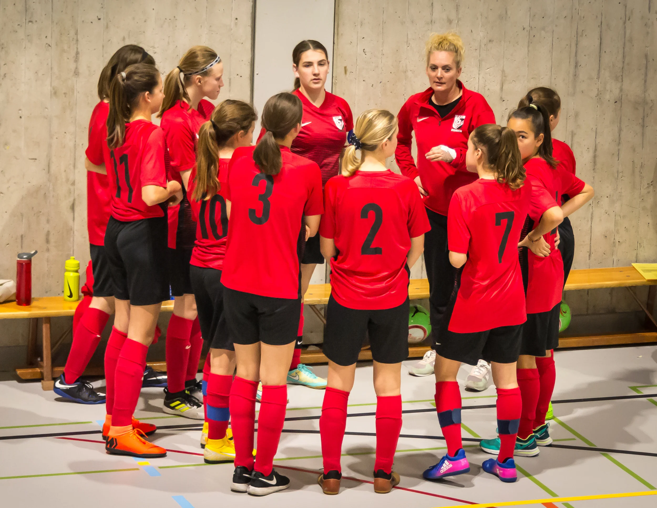 Unser C-Juniorinnen Leistungsteam am Hallenturnier