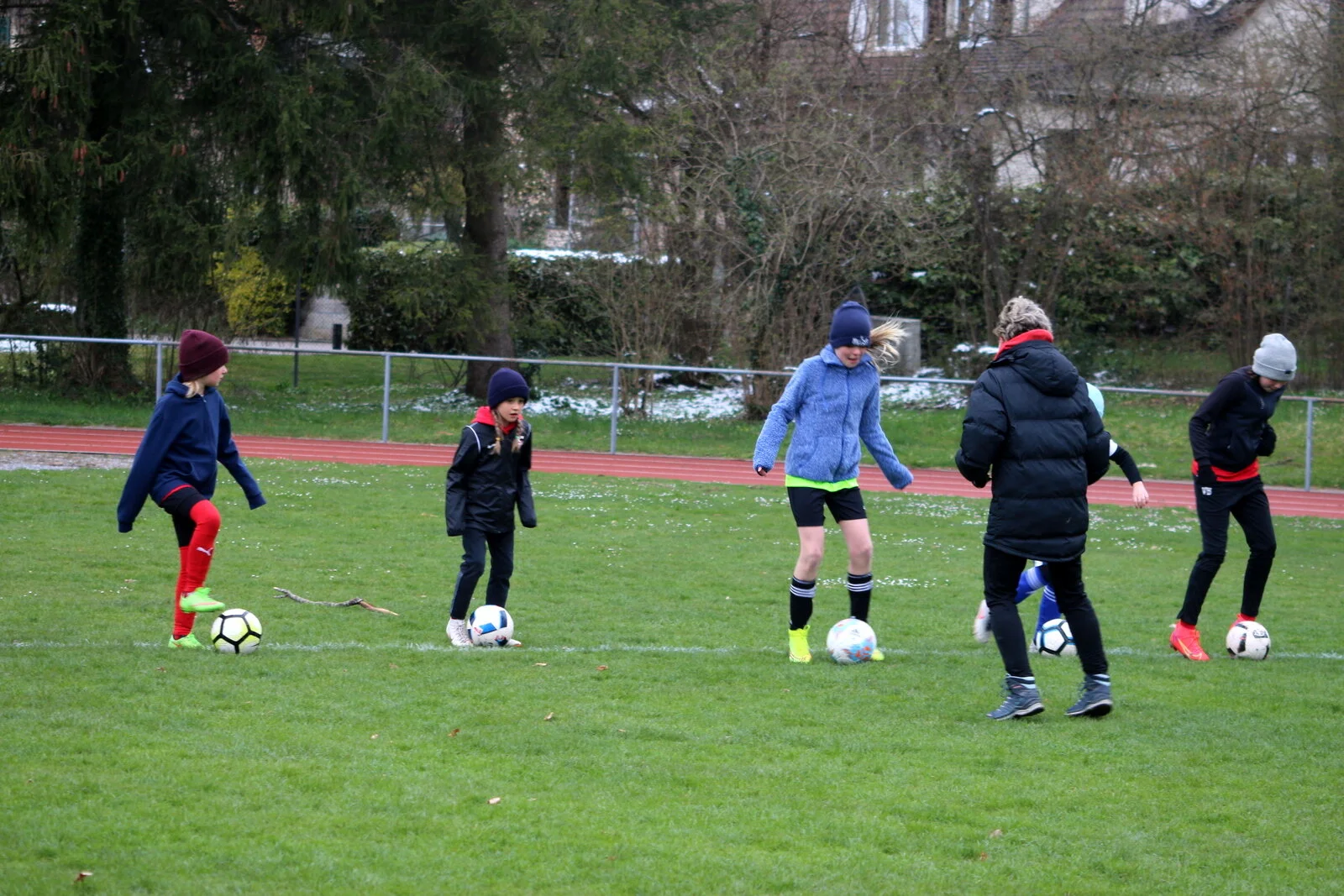 Winterliches Training in April
