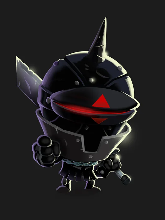 Rendered image of Obsidiux which was used in game