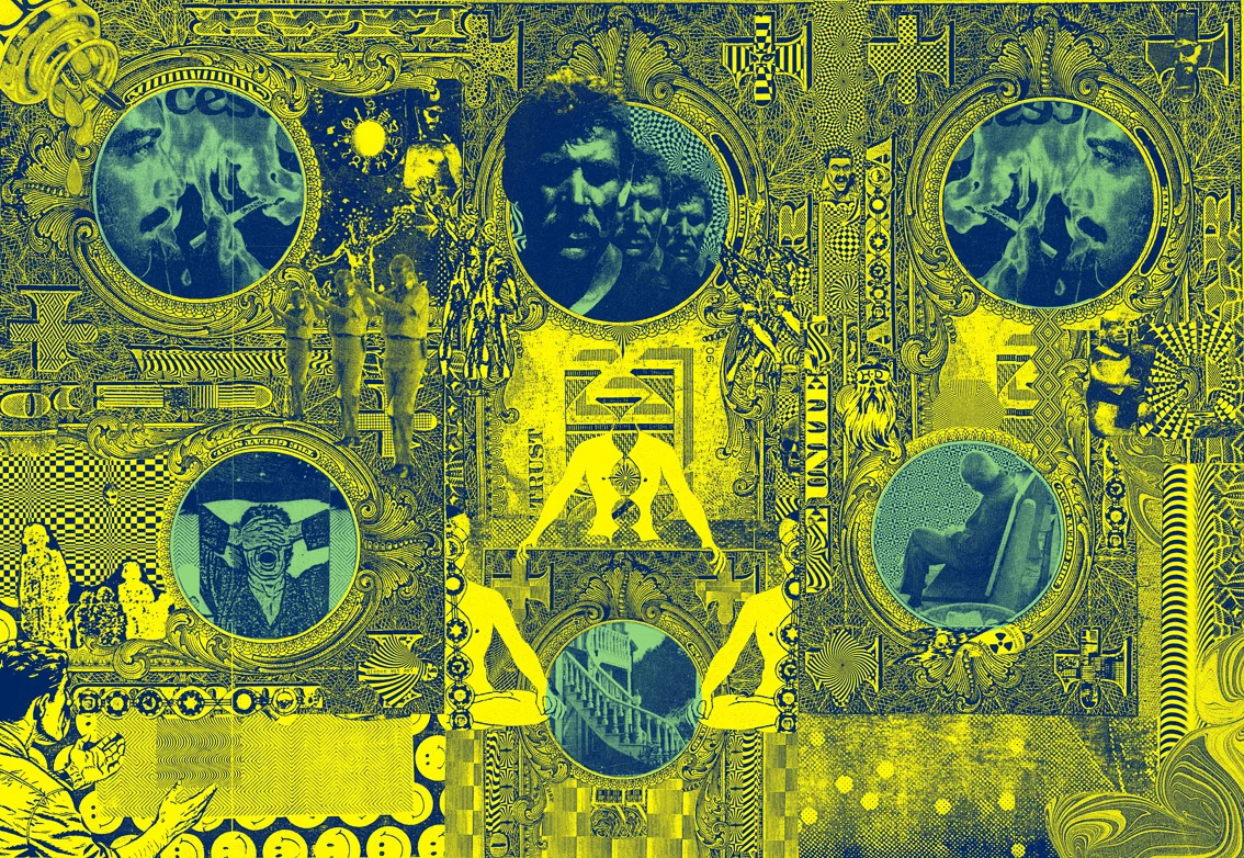 Der Schein acrylic & silkscreen on canvas, 150 x 110cm, 2012