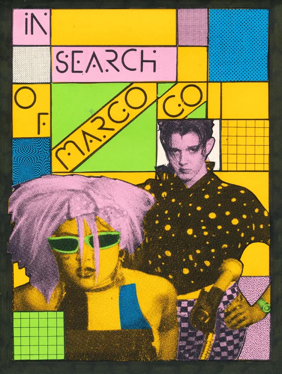 In Search of Margo-go , collage, 201 4 part of a series of posters illustrating In Search of Margo-go , a film by Jill Reiter