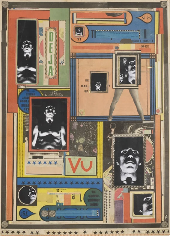 Déja Vu collage on paper, 50 x 70cm, 2008