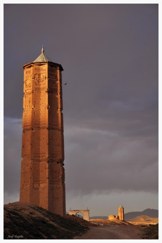 Historic Ghazni towers. Photo by Aref Yaqoubi