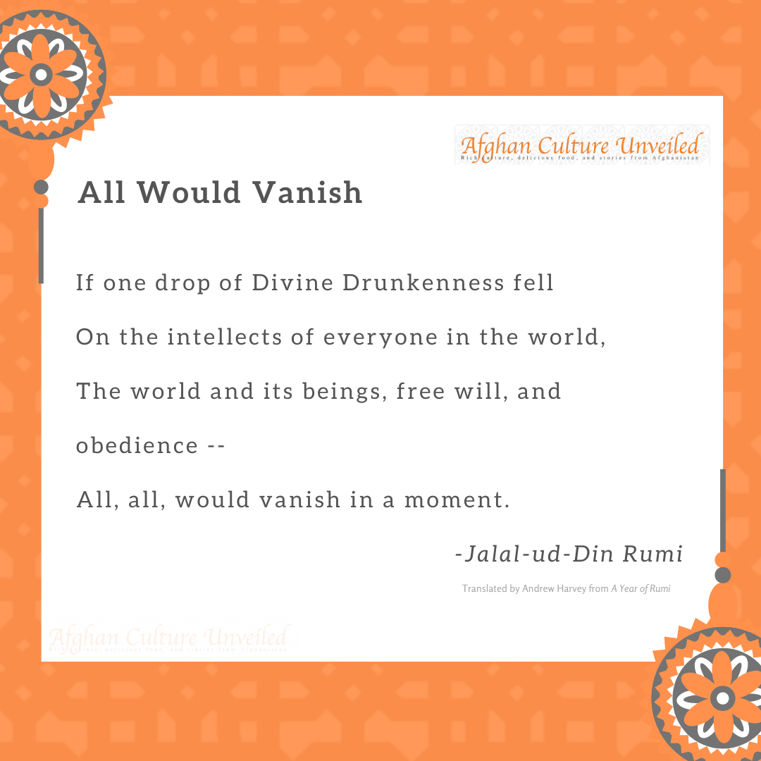 How To Get Good News About Afghanistan Rumi Poems And Women S Rights Home Afghan Culture Unveiled