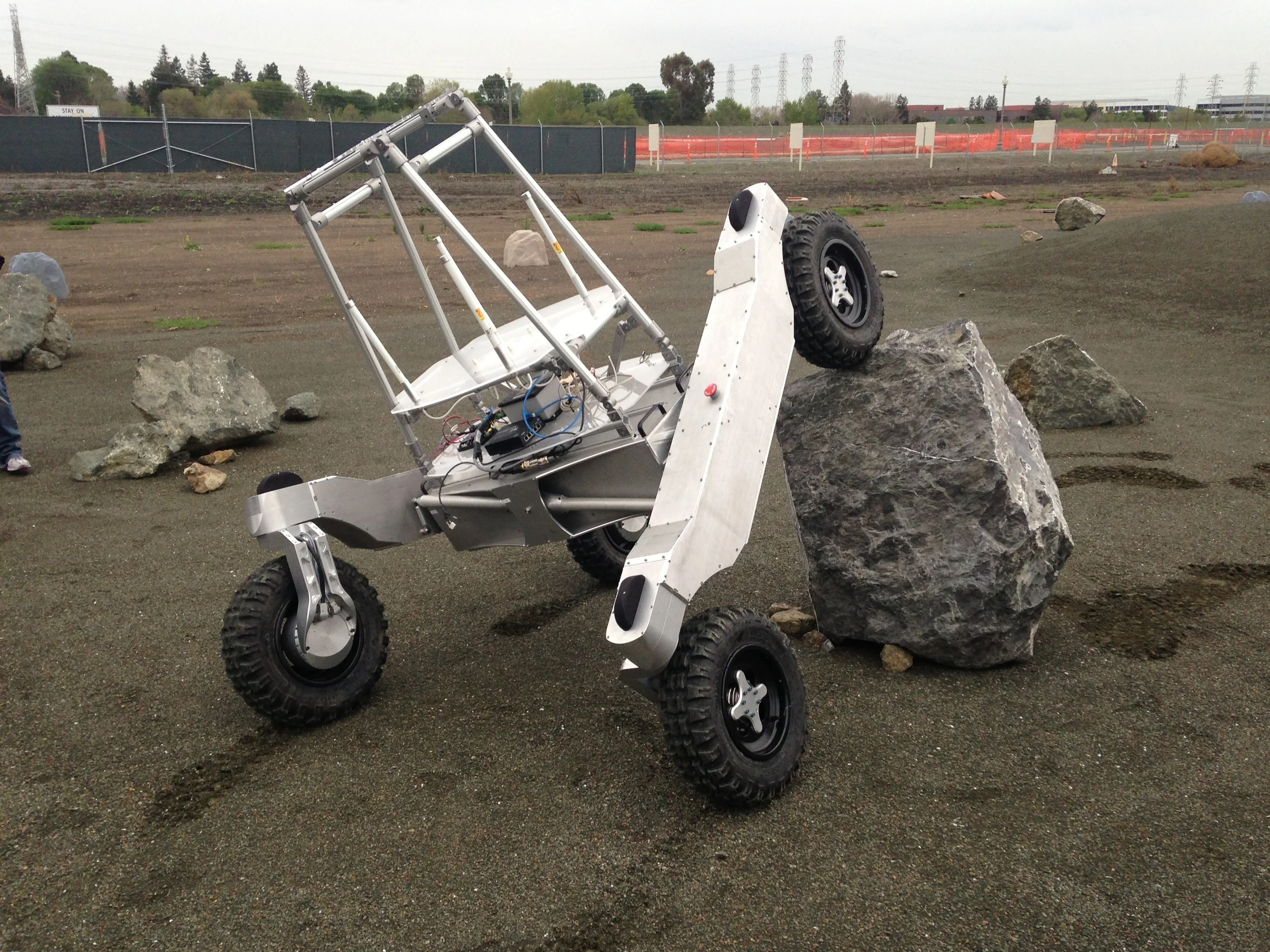Shakedown tests at Nasa Ames roverscape, Mountainview CA, March 2014