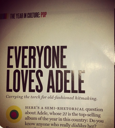 New York Magazine article, a couple of years ago