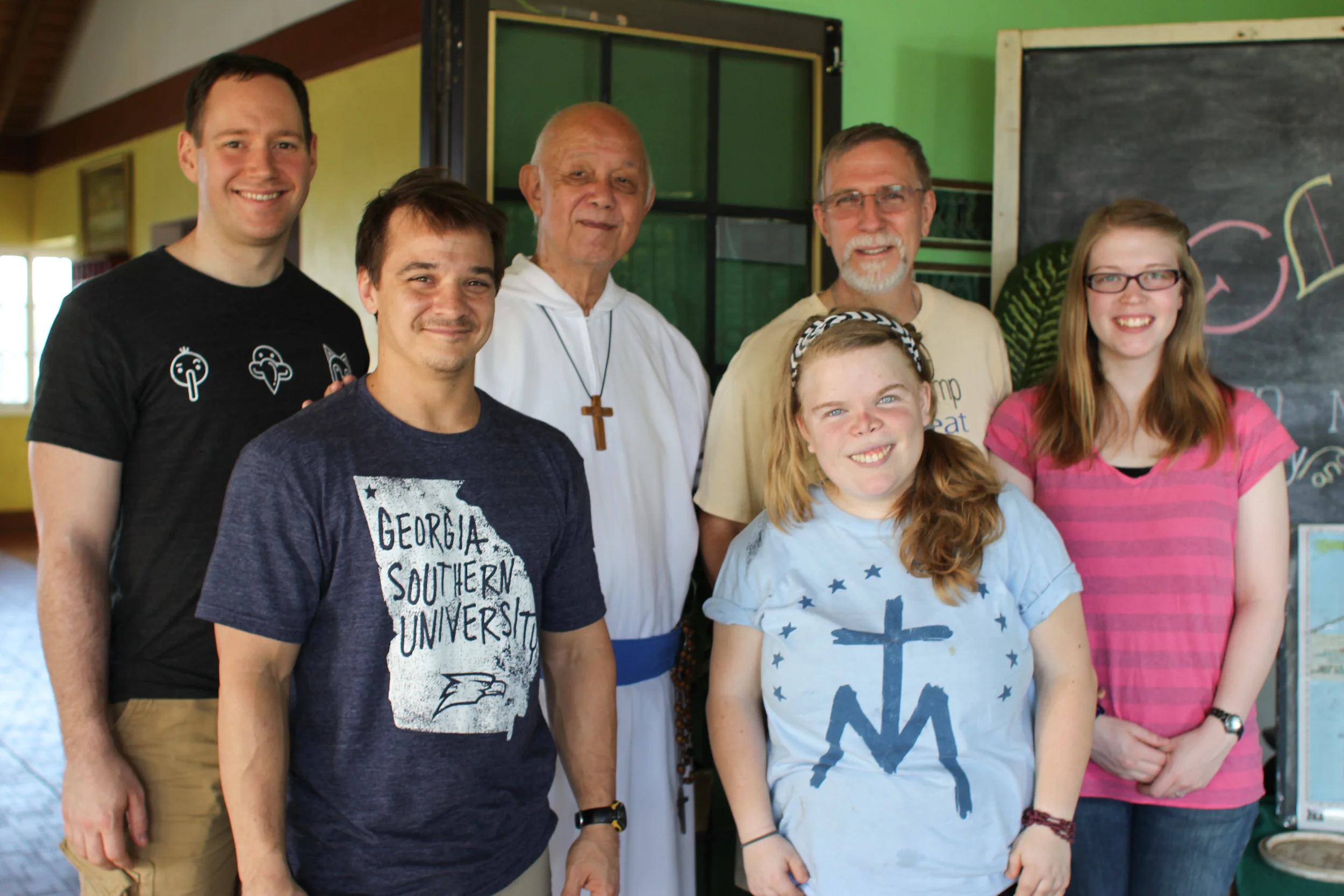My group with Fr. Richard Ho Lung, the founder of the Missionaries of the Poor.