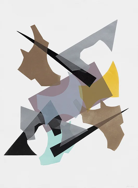 Devolution No. 1, 2018, Monotype on 250g Arches Paper, 76x56cm/30x22in SOLD