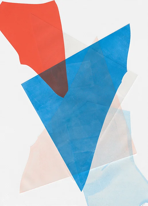 Intermittence No. 13, 2019, Monotype on Hahnemuhle Paper, 30x22in