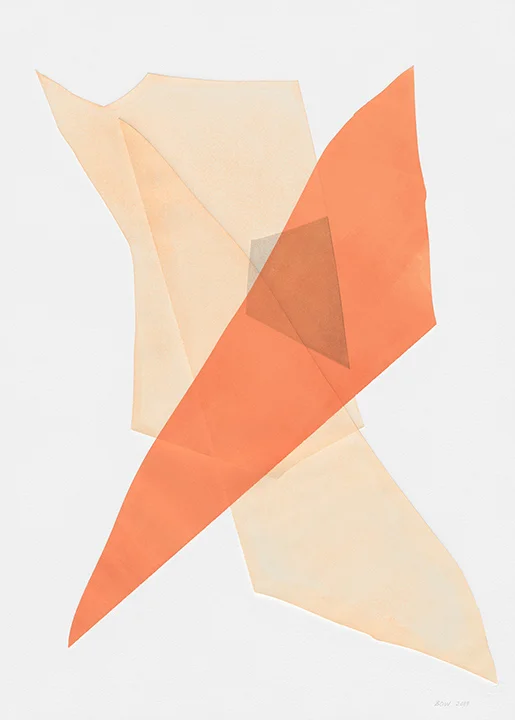 Intermittence No. 19, 2019, Monotype on Hahnemuhle Paper, 30x22in