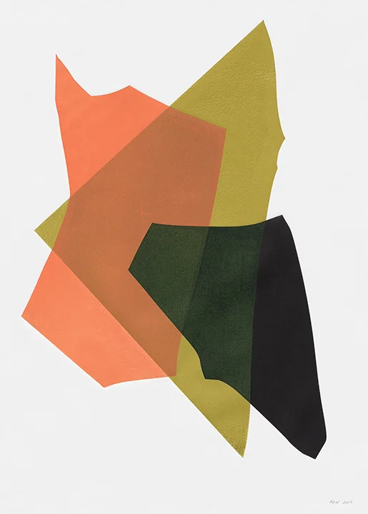 Intermittence No. 24, 2019, Monotype on Hahnemuhle Paper, 30x22in SOLD
