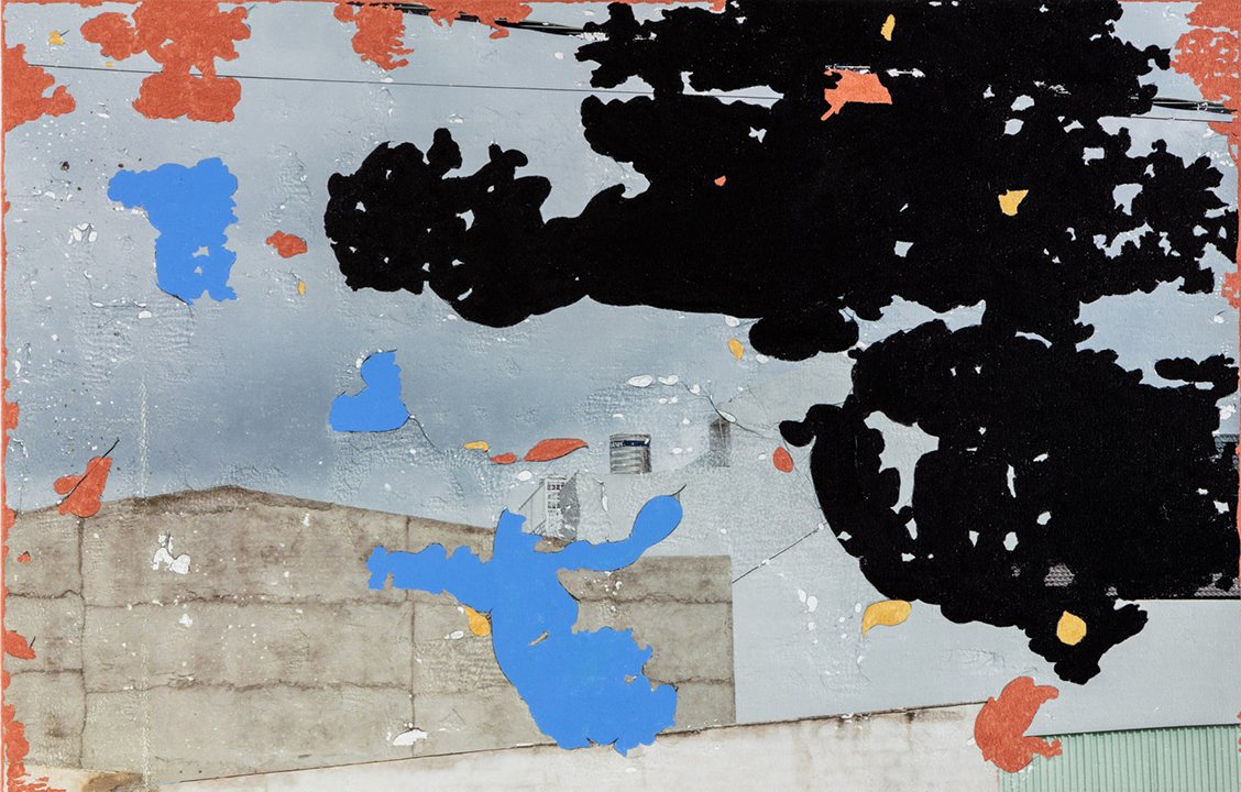 Inevitable Entails No. 11, 2022, Archival Pigment and Acrylic Paint on Canvas, 26x40in