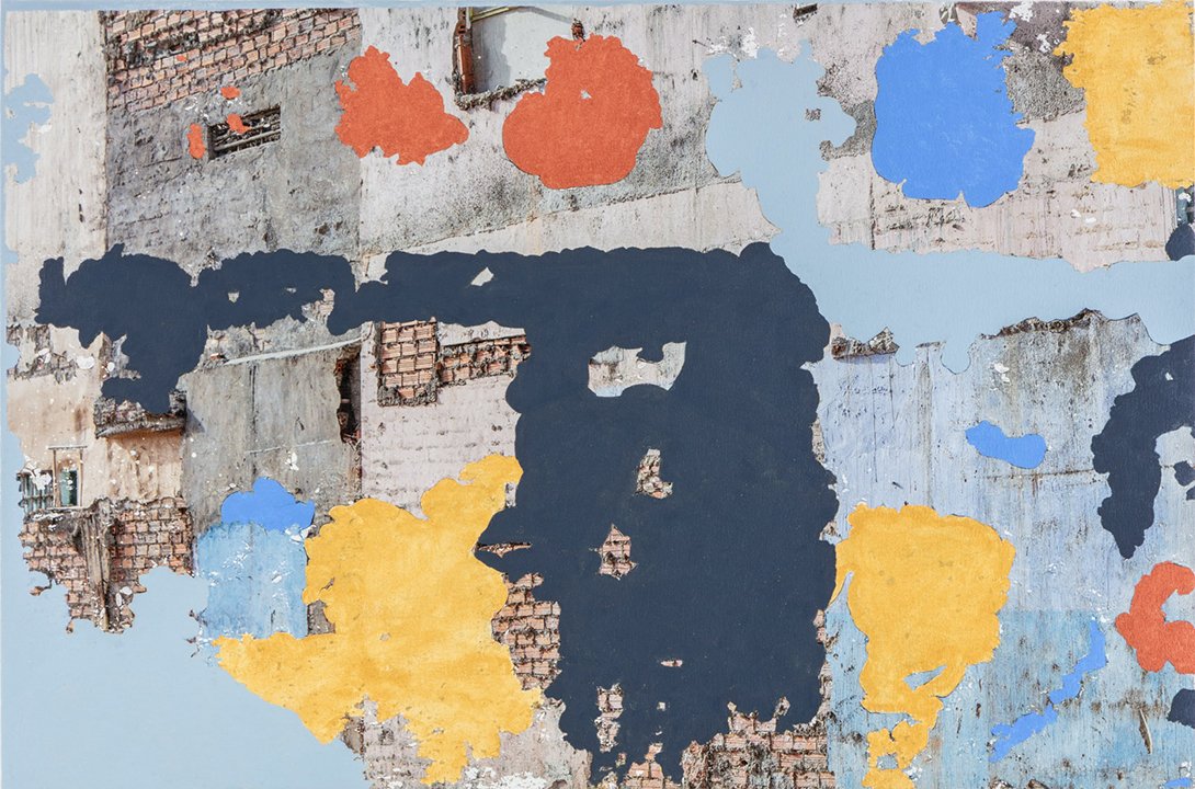 Inevitable Entails No. 13, 2022, Archival Pigment and Acrylic Paint on Canvas, 26x40in