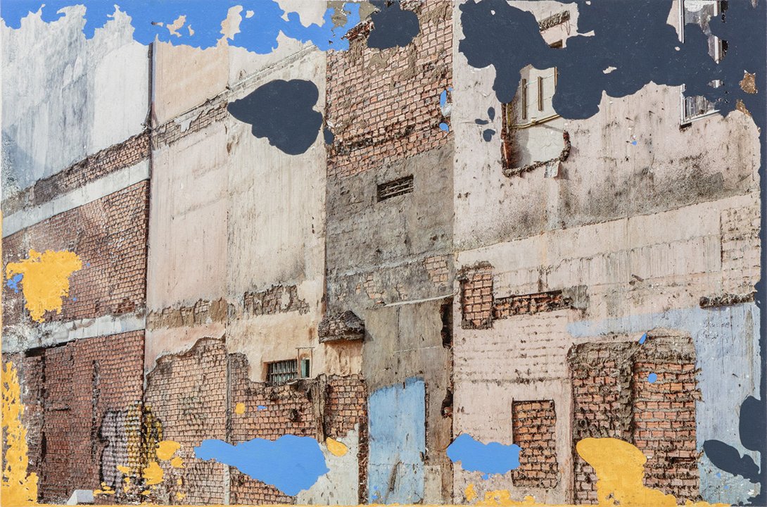 Inevitable Entails No. 14, 2022, Archival Pigment and Acrylic Paint on Canvas, 26x40in