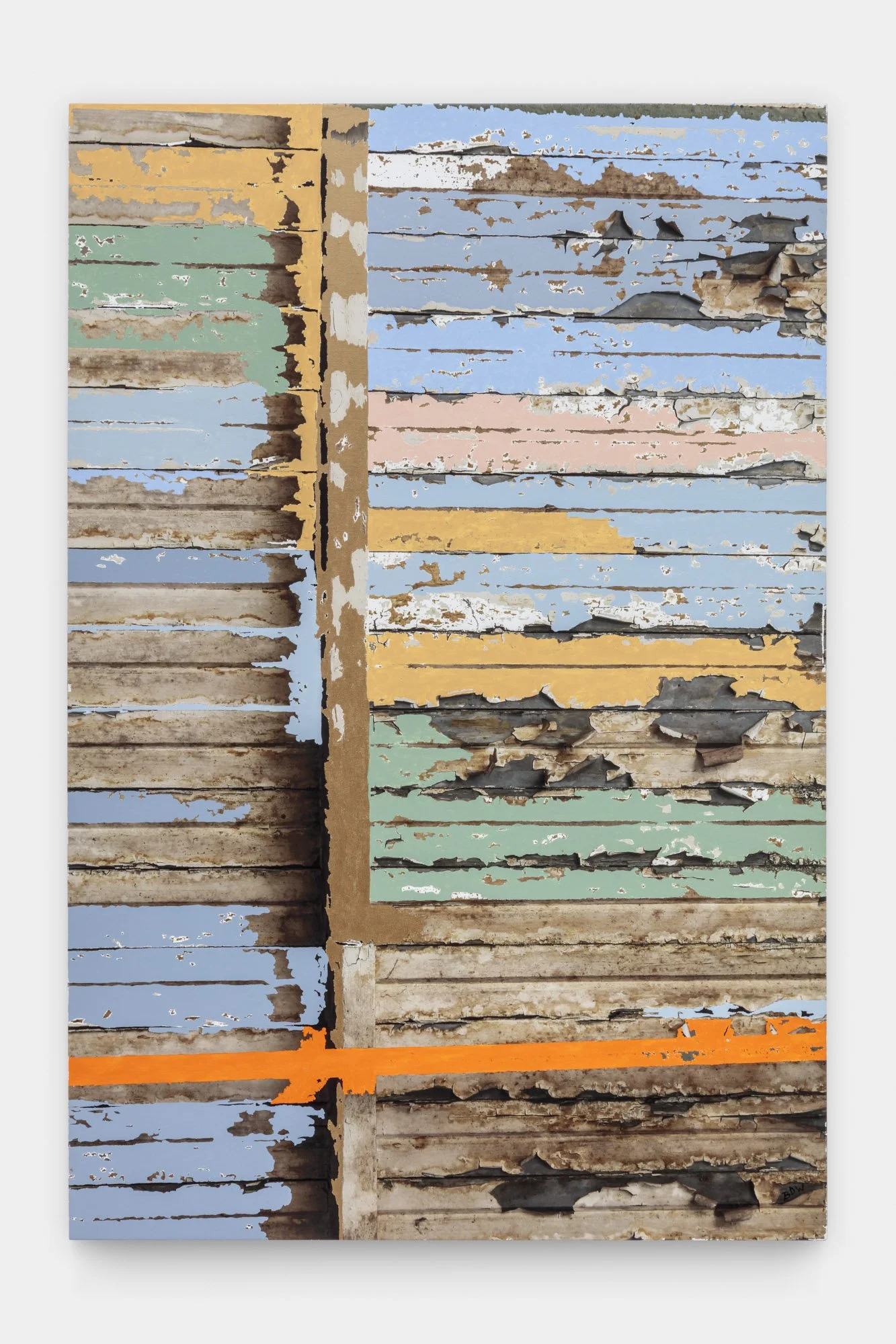 When the Levee Breaks No. 3, 2025 Archival pigment and acrylic paint on canvas  60 x 40in