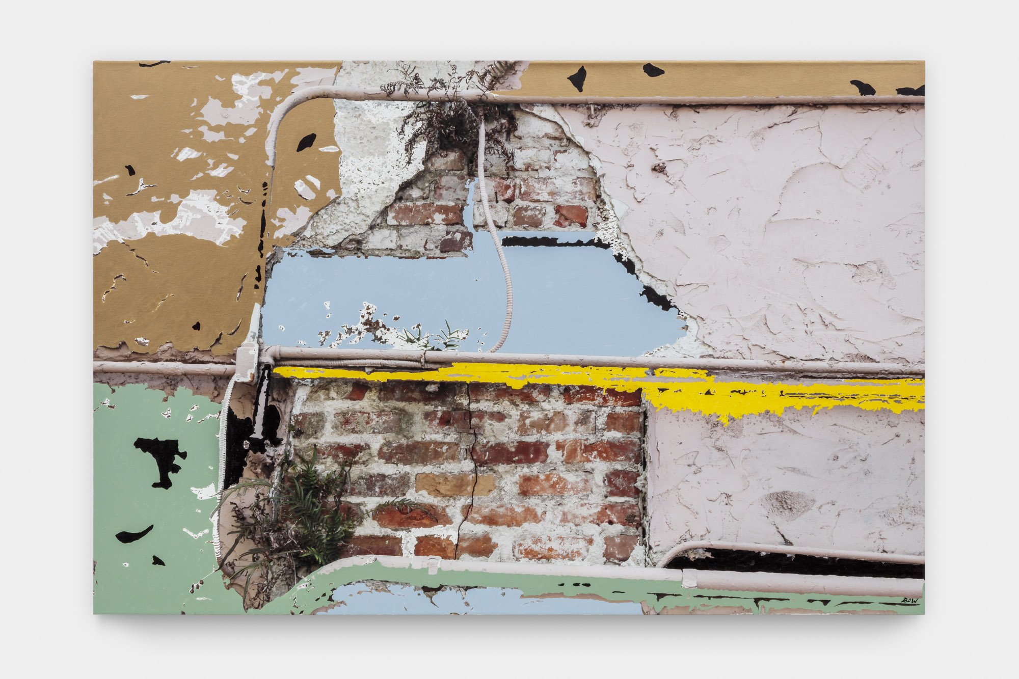 When the Levee Breaks No. 4, 2025 Archival pigment and acrylic paint on canvas  40 x 60in