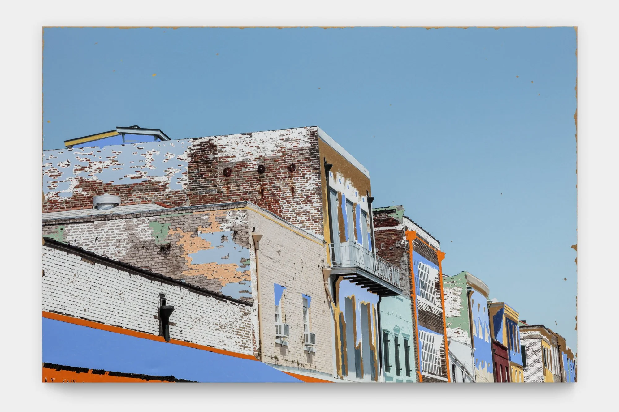 When the Levee Breaks No. 2, 2025 Archival pigment and acrylic paint on canvas  48 x 72in