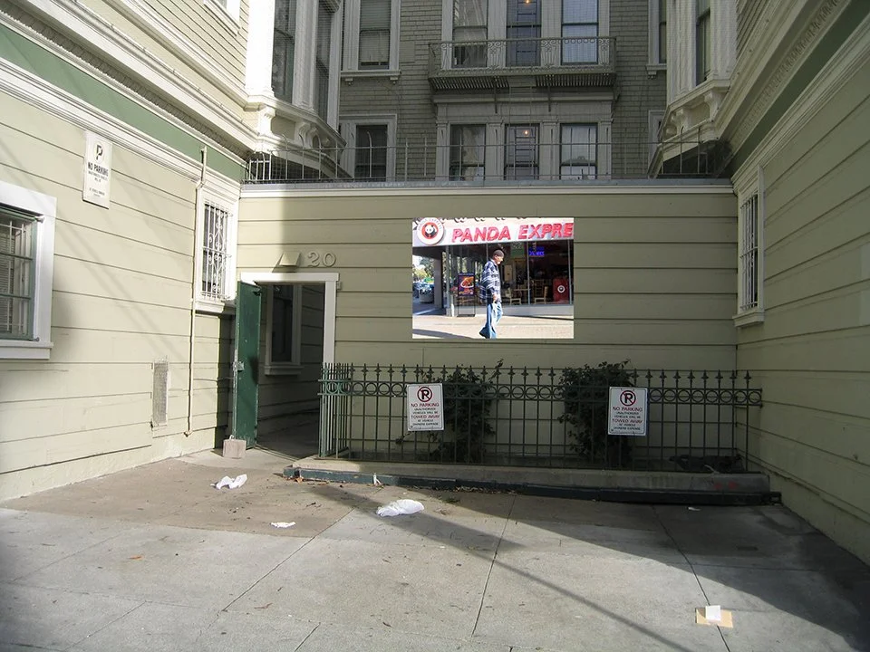 Fillmore Street Displaced, 2004, Digital Presentation Series for Proposal: Fillmore Street Displacements, Projections, San Francisco, CA