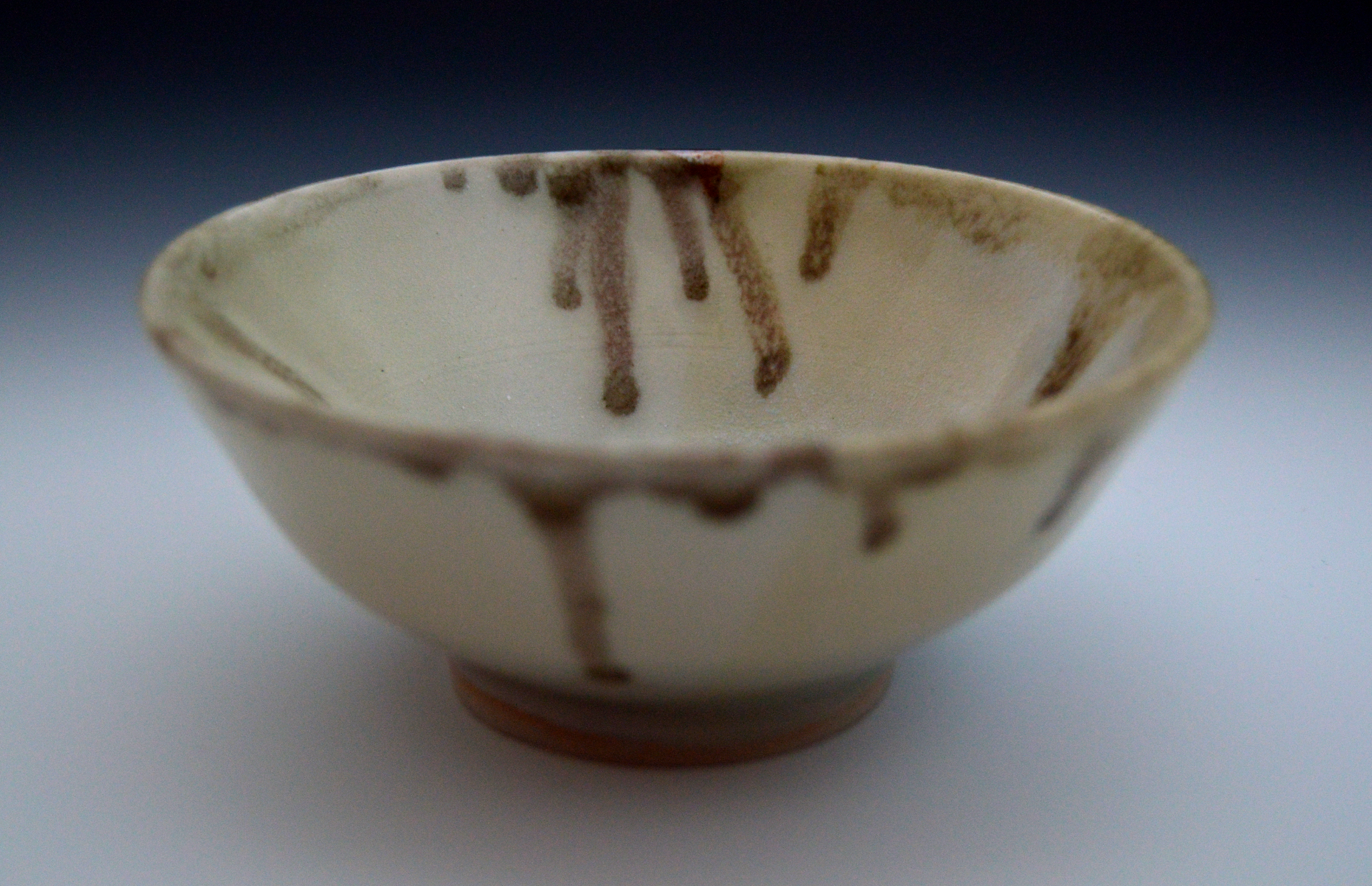 White Bowl With Metallic Glaze