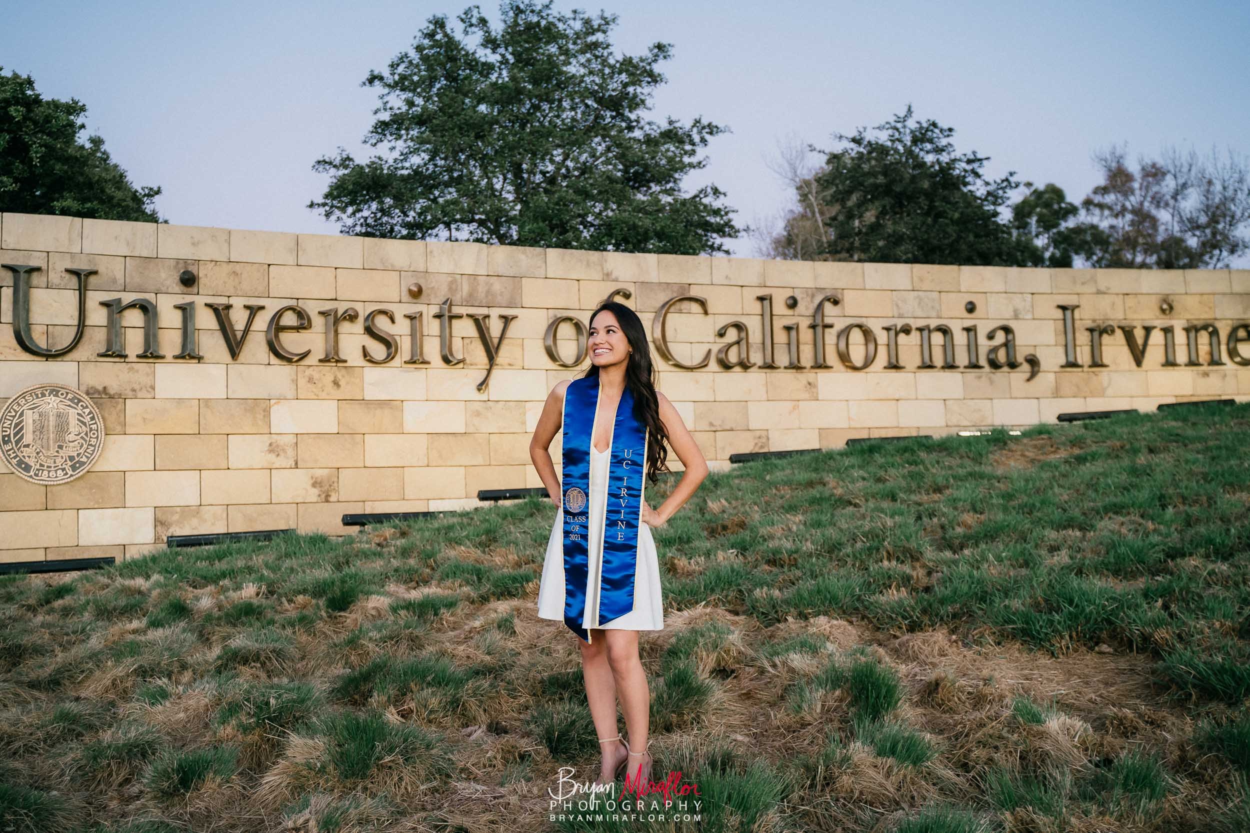 UC-Irvine-Grad-Portraits-Alena-UCI-Sign-Miraflor-Photography-2021-21.jpg