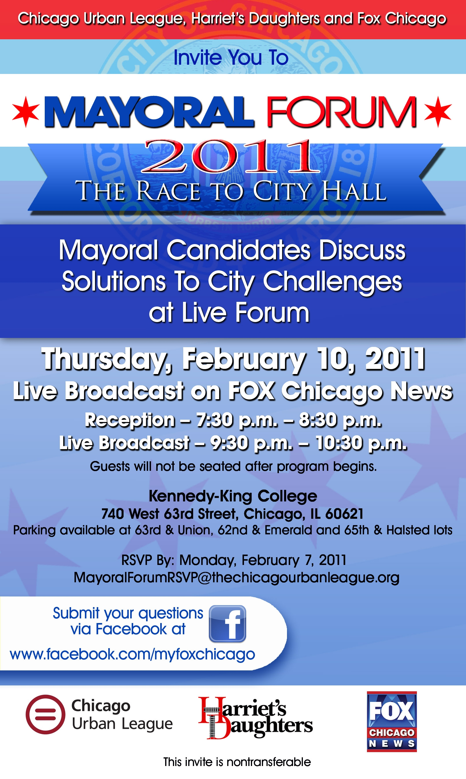 Harriet’s Daughters Co-host Live Mayoral Forum