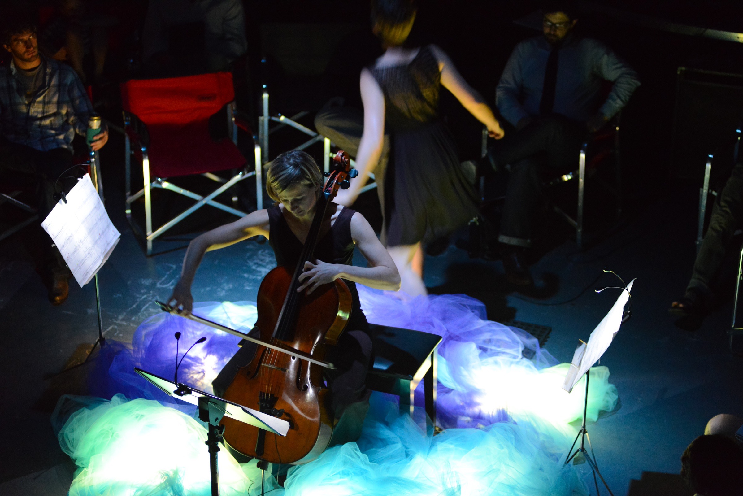 Performing at Fast>>Forward>>Austin new music festival with dancer Katherine Hodge (Austin, TX)