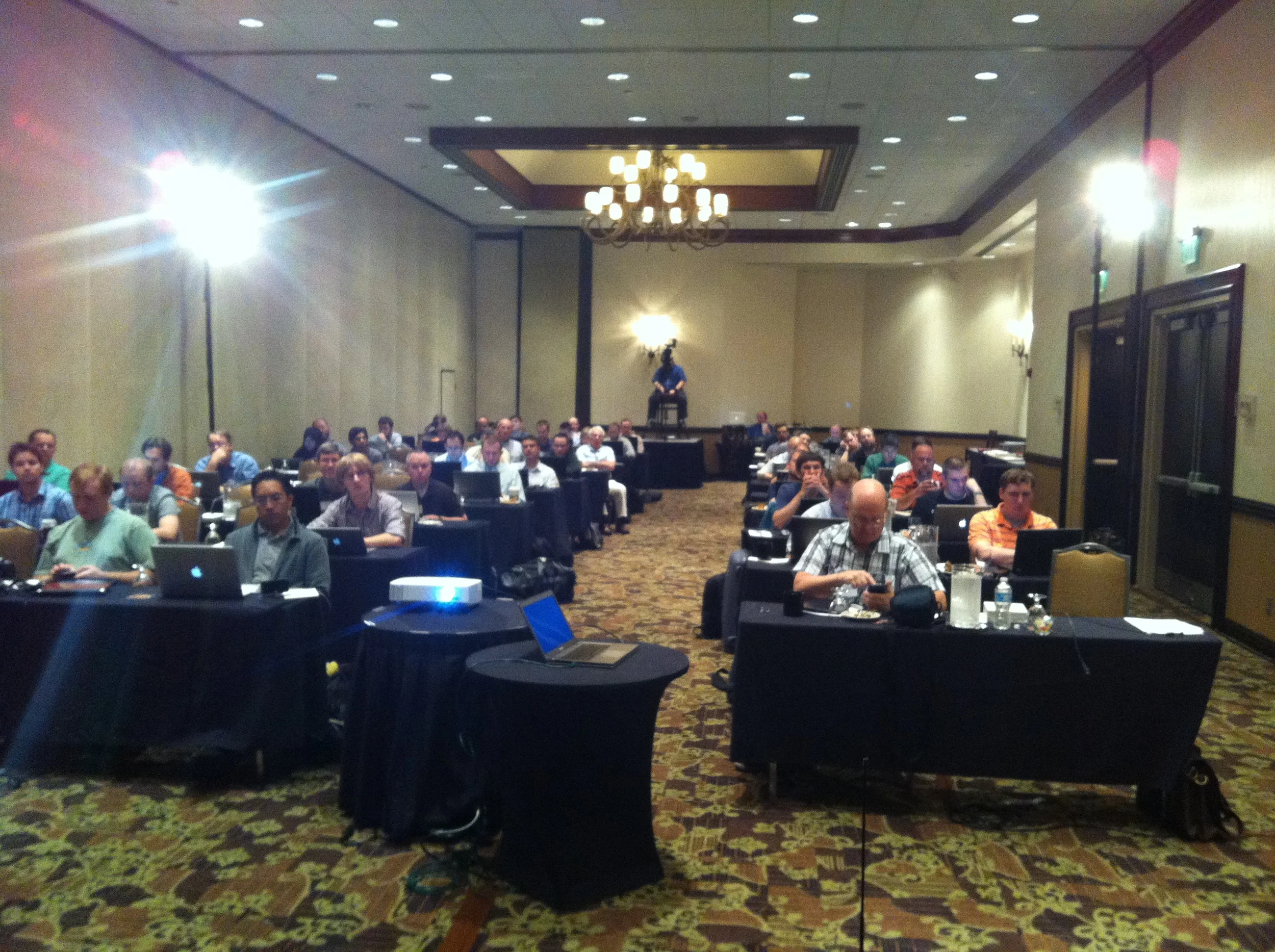 The GRCon12 crowd from the front