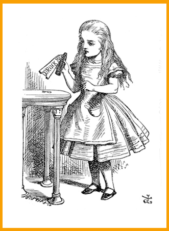 Alice in Wonderland , Illustration by John Tenniel
