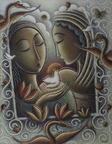 Her Majesty Oil. 22” x 28”.