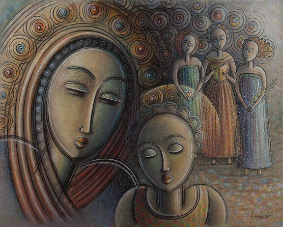 Precious Jewels Oil. 24” x 30”.
