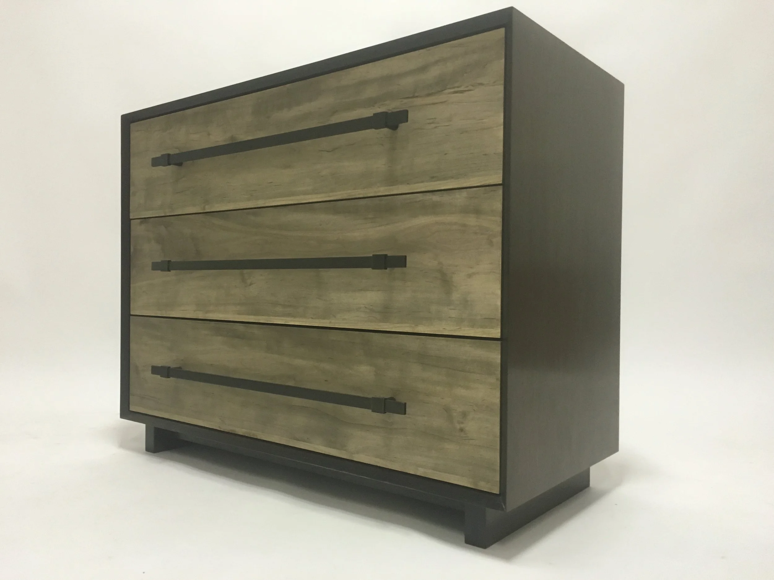 Oxidized Maple and Wenge Dresser