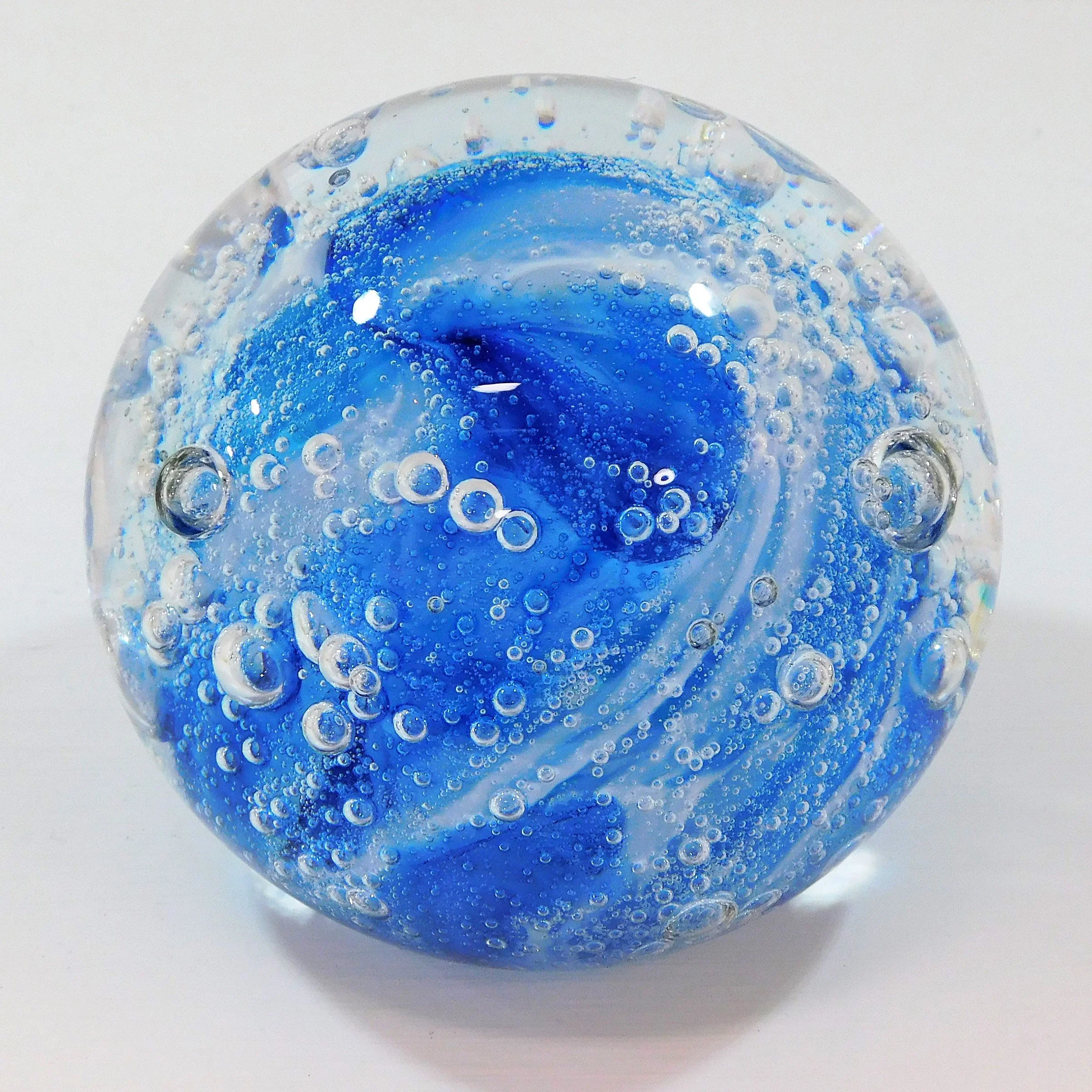 Bubbles - Alabaster and Copper Blue
