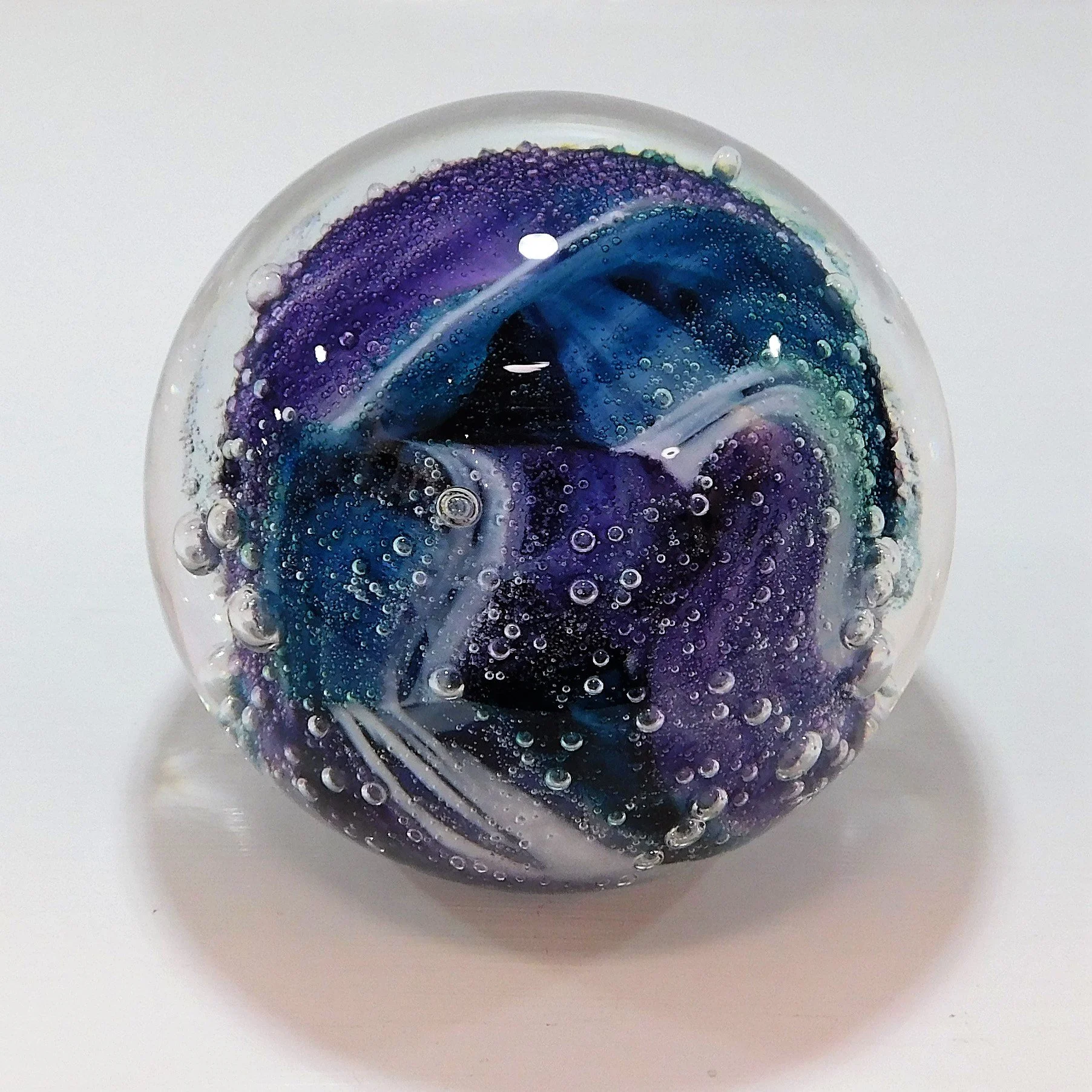 Bubbles - Amethyst, Aqua & White