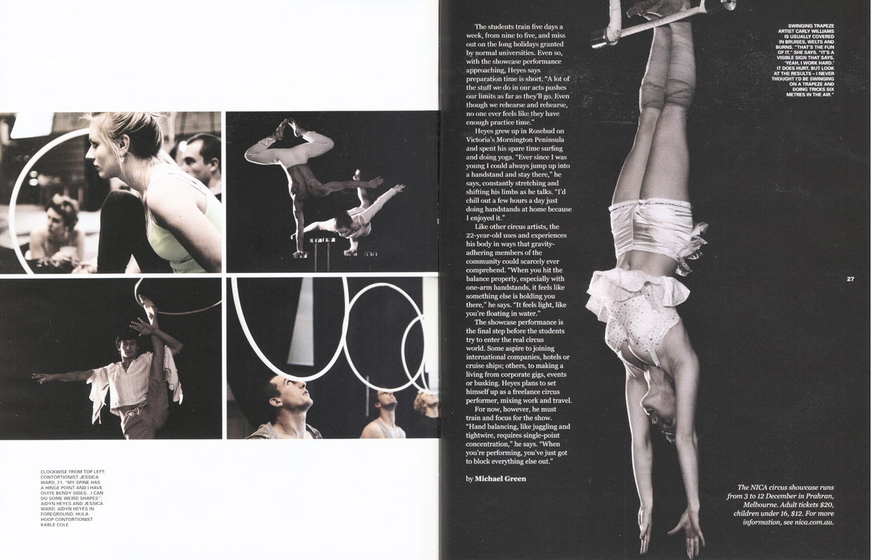 THE BIG ISSUE - NICA Circus School
