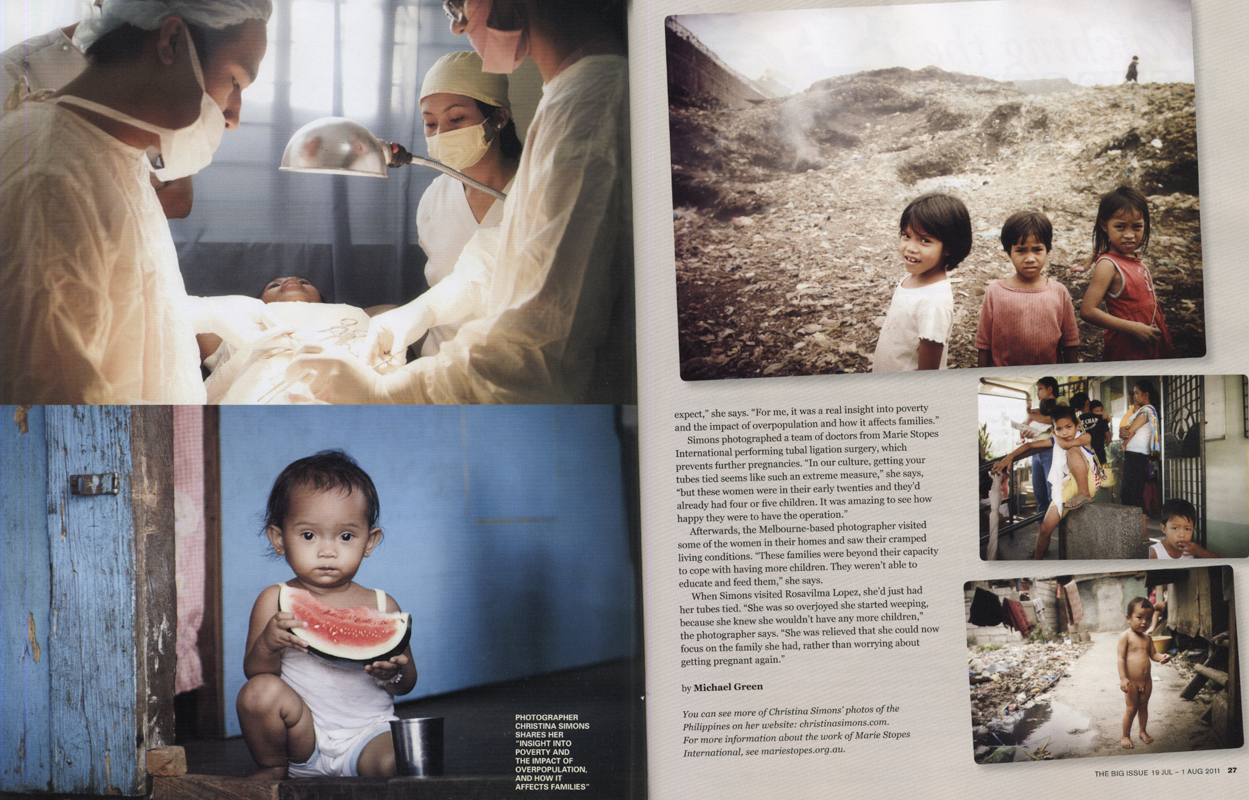 THE BIG ISSUE - Marie Stopes - Womens Reproductive Health Philippines