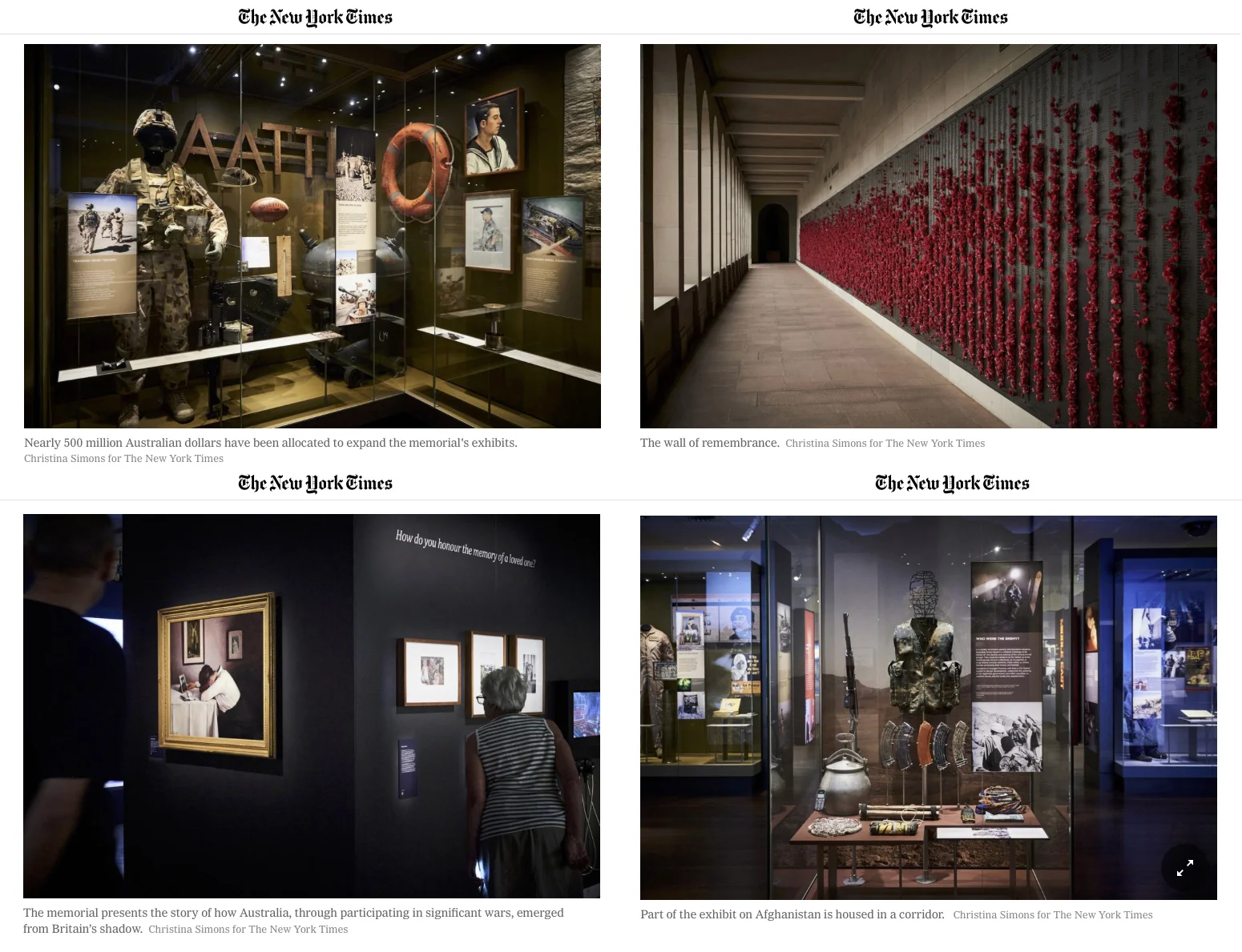 The New York Times - A War Memorial Is Being Expanded - 19th February 2019 - 2
