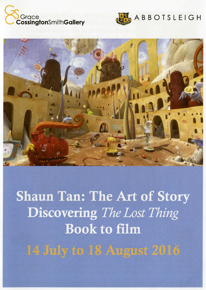 The Shaun Tan exhibition GCS Gallery catalogue front cover