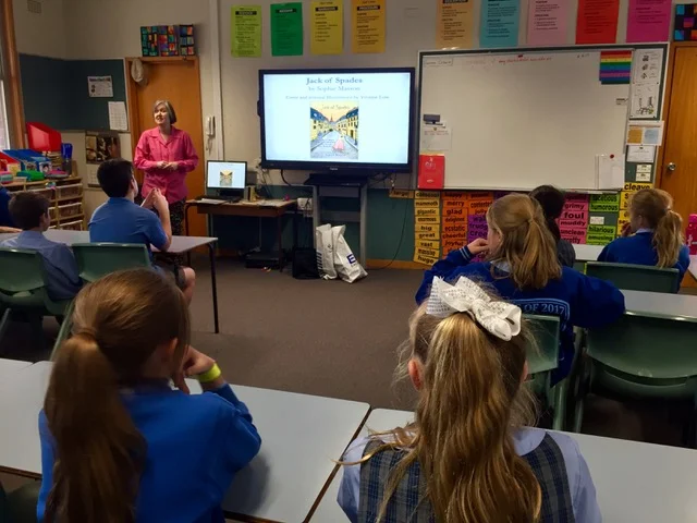 A great group of students learning about illustrating an exciting historical thriller.