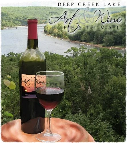 I can't wait to participate in this exciting event at my favorite getaway in the beautiful Maryland mountains... Come on down, enjoy some great wine, meet new friends, and nourish your soul with some beautiful fine art! 