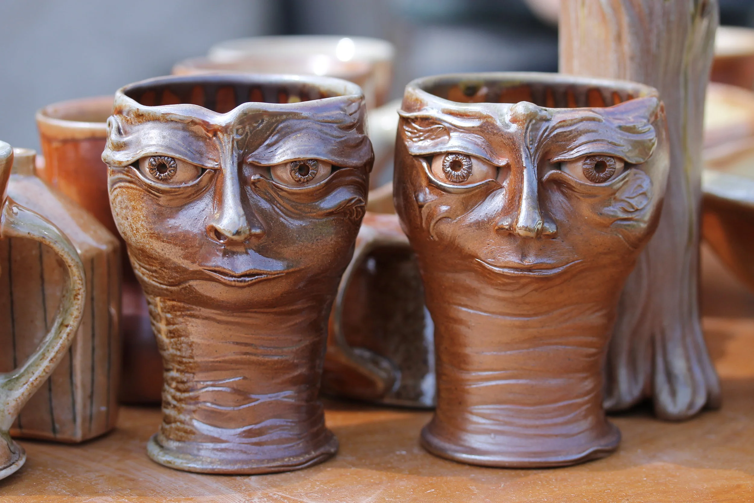 Atmospheric Faces in Clay