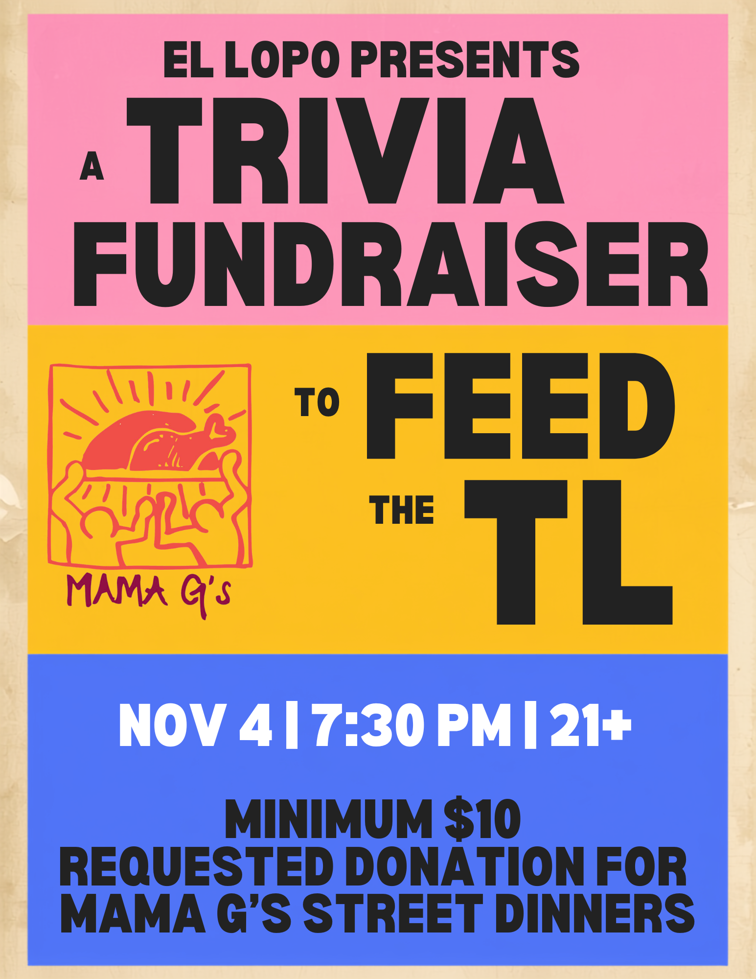 Trivia Fundraiser at El Lopo