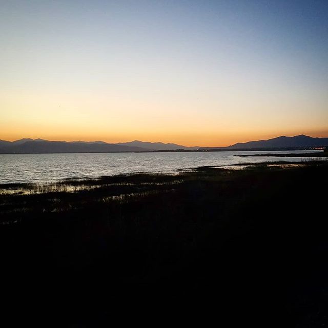 #sunset at #utahlake #geocache #gogeocaching