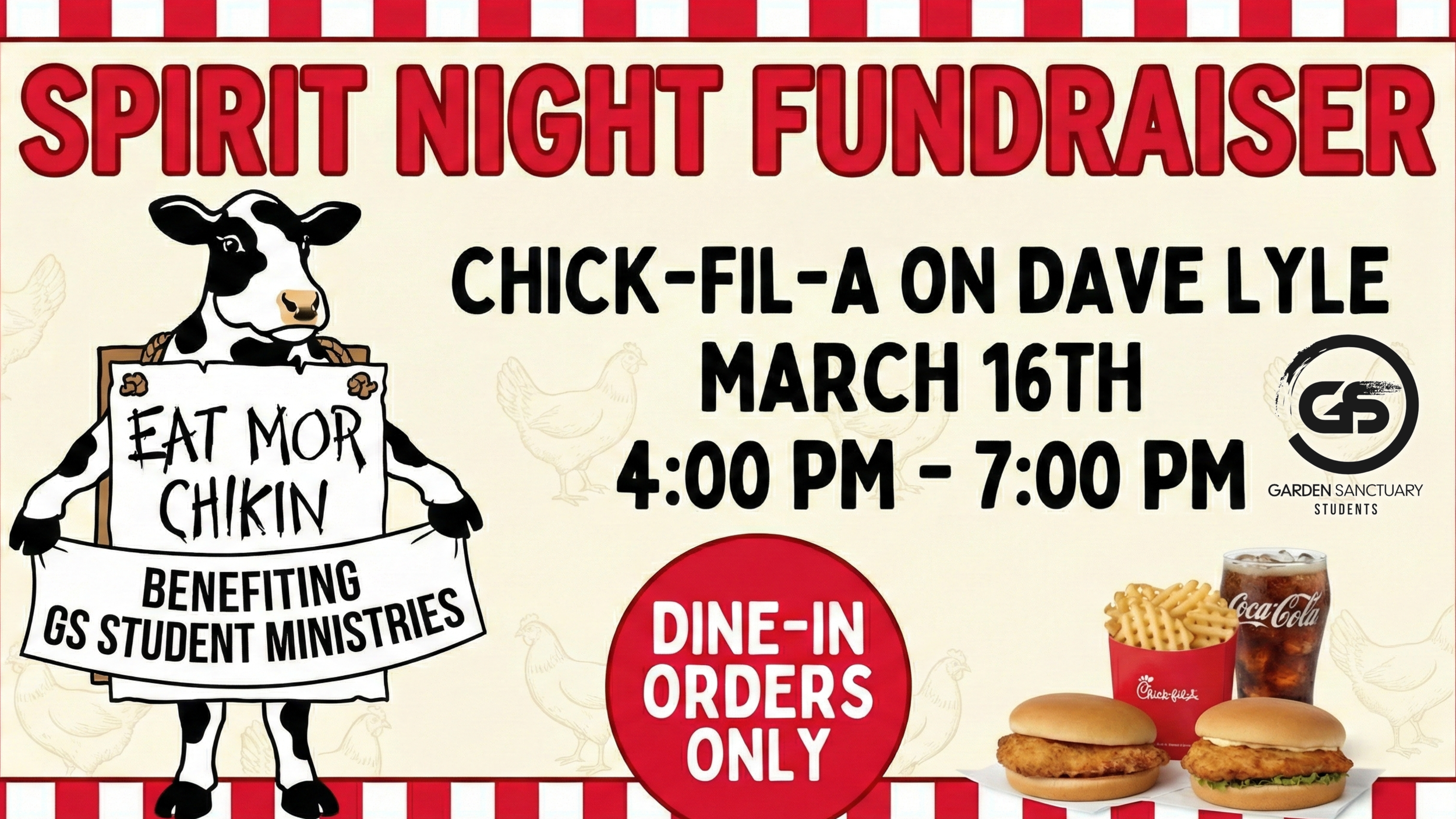 GS Students Spirit Night at Chick Fil A