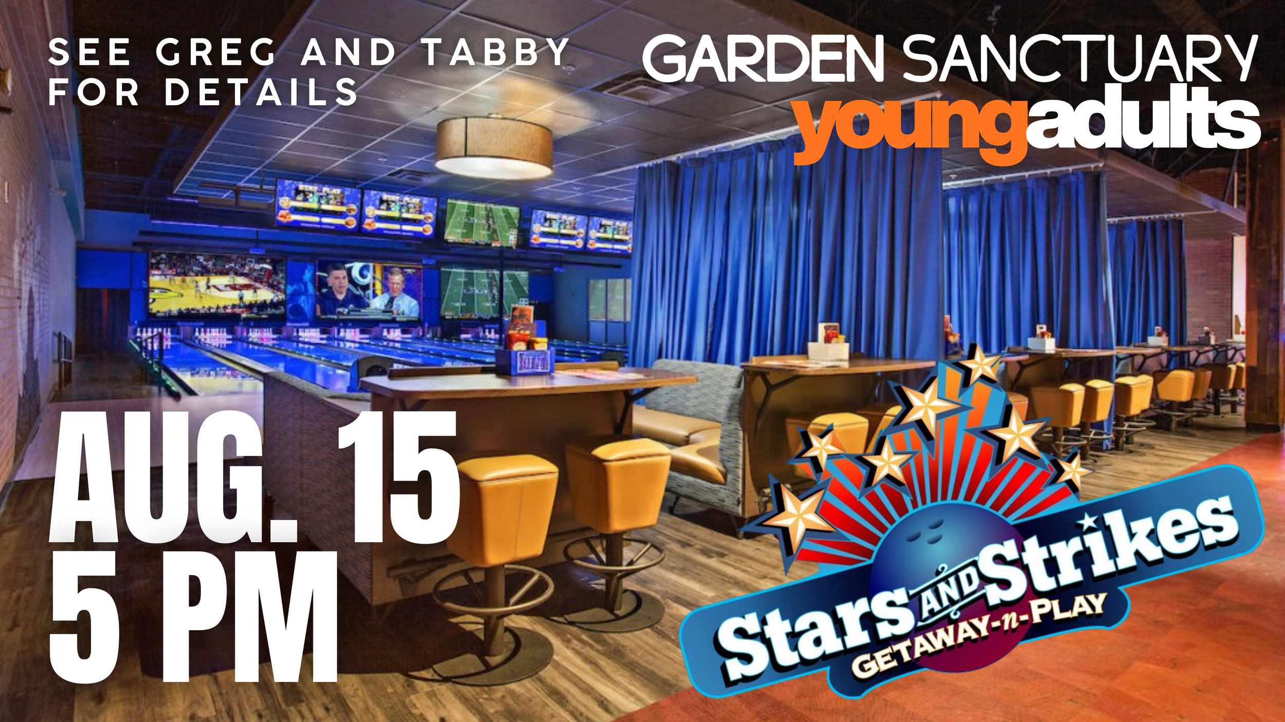 Young Adults hangout at Stars and Strikes