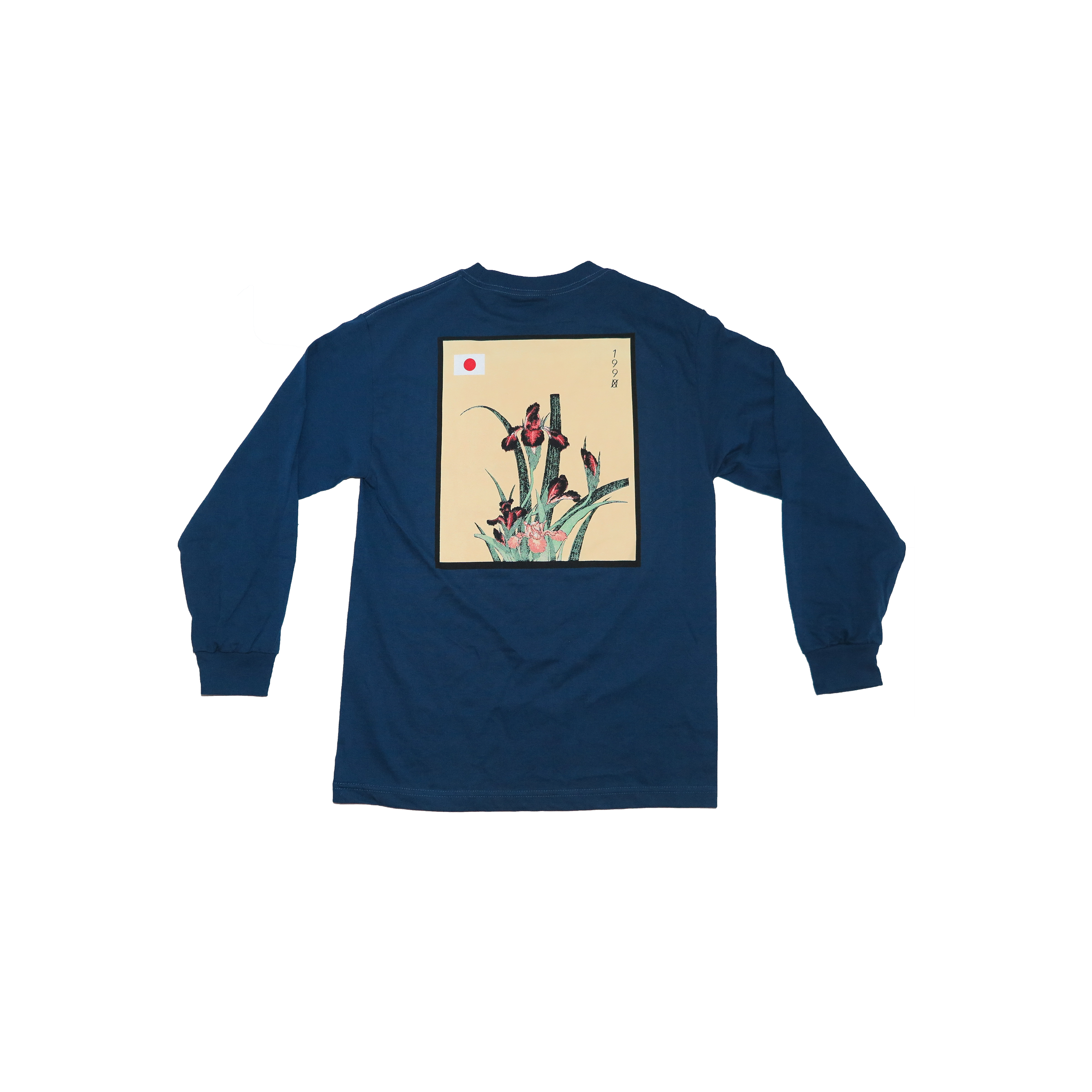 Navy Irises Long Sleeve