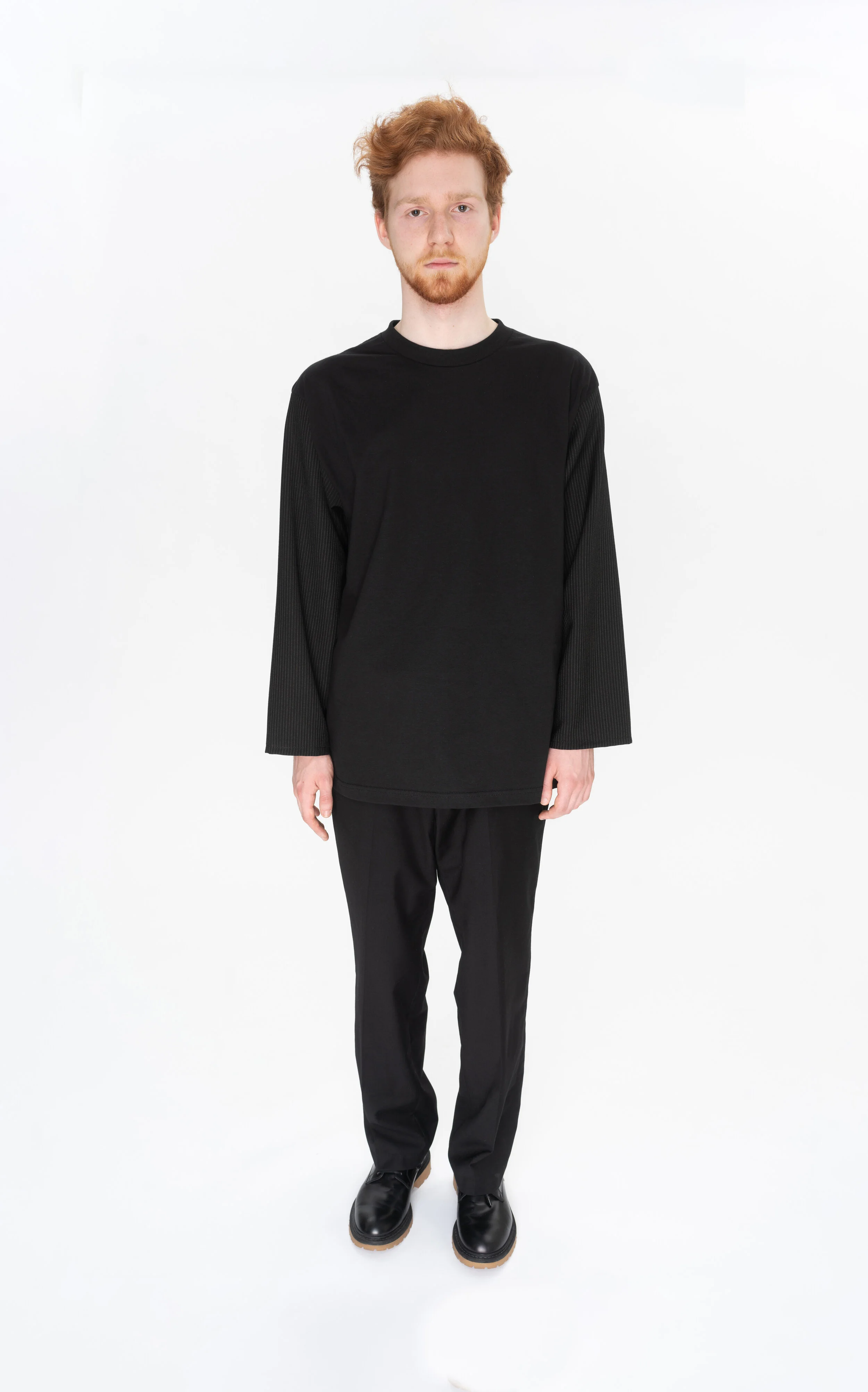 BLACK SHIRT SUIT SLEEVES 