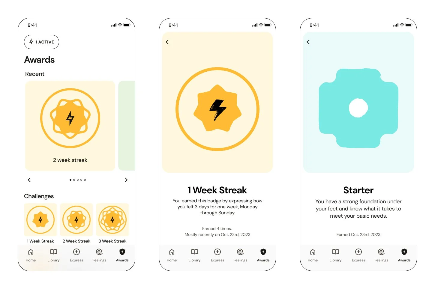 We created a feelings trend dashboard so you can track your emotions over time.