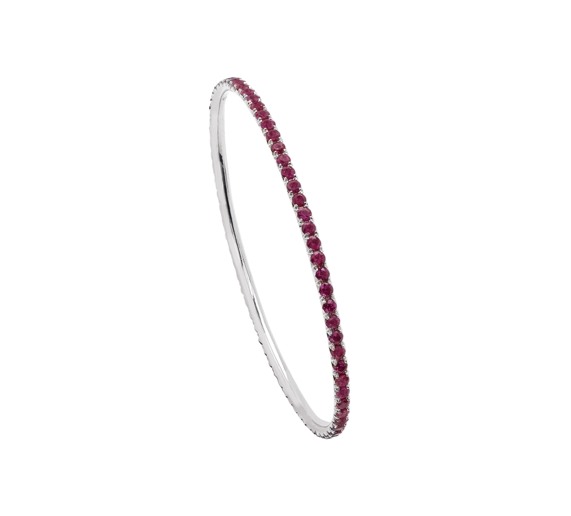 14K White Gold Ruby and Diamond Bracelet – Ferro Jewelers