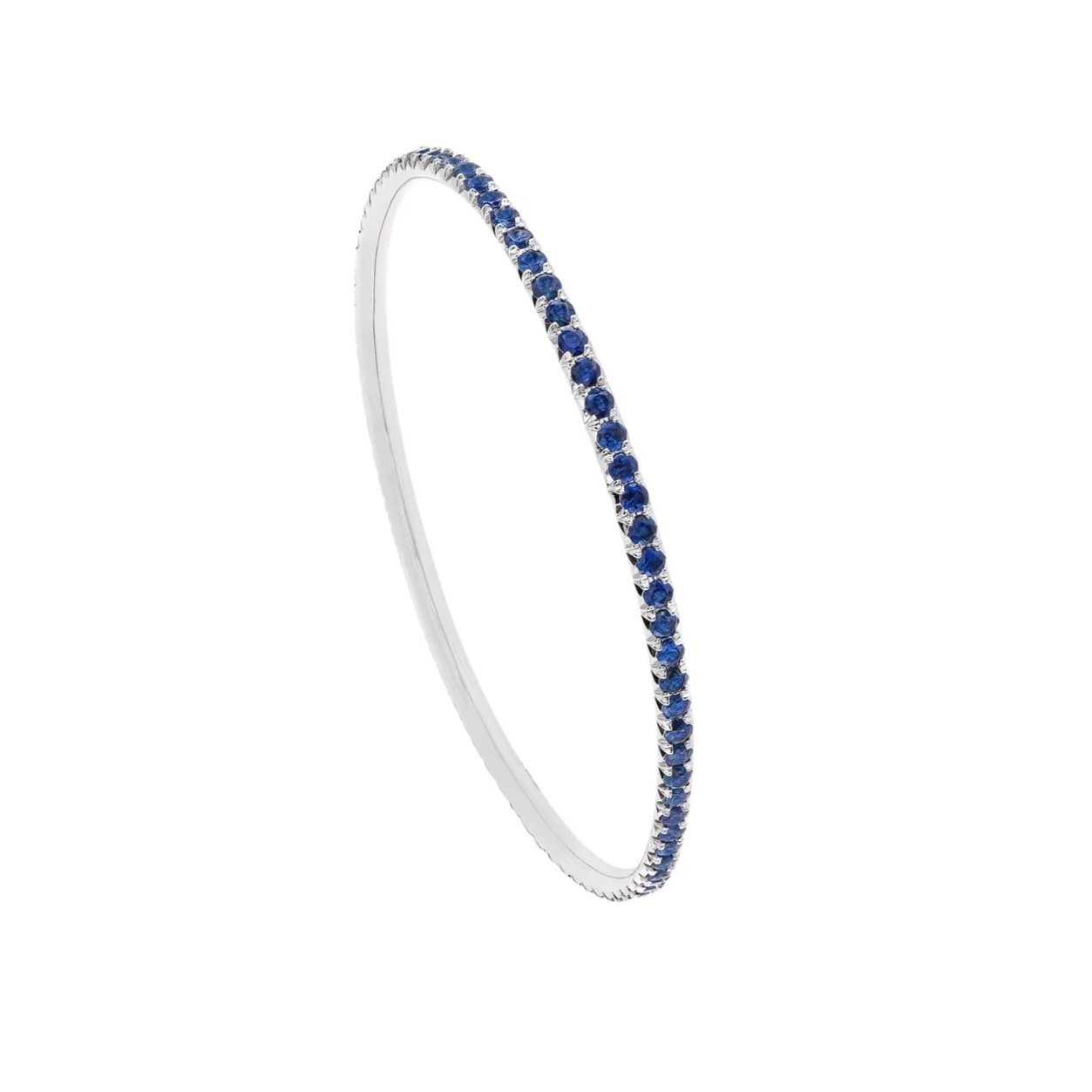 Signature Bangle Bracelet; 4.65 carat total weight. Set in 18k white gold. 